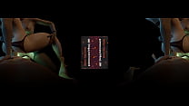 VReal 18K Double Penetration, another key point green Glowing Strapon, FFM